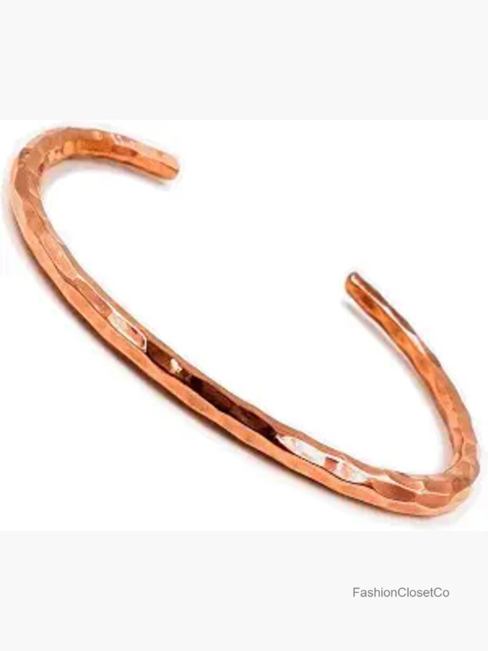 Pure Copper Cuff Kada Bangle Bracelet for Men Women Heavy Bulky 160g